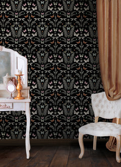 Hidden Treasures Peel and Stick Wallpaper in a room setting