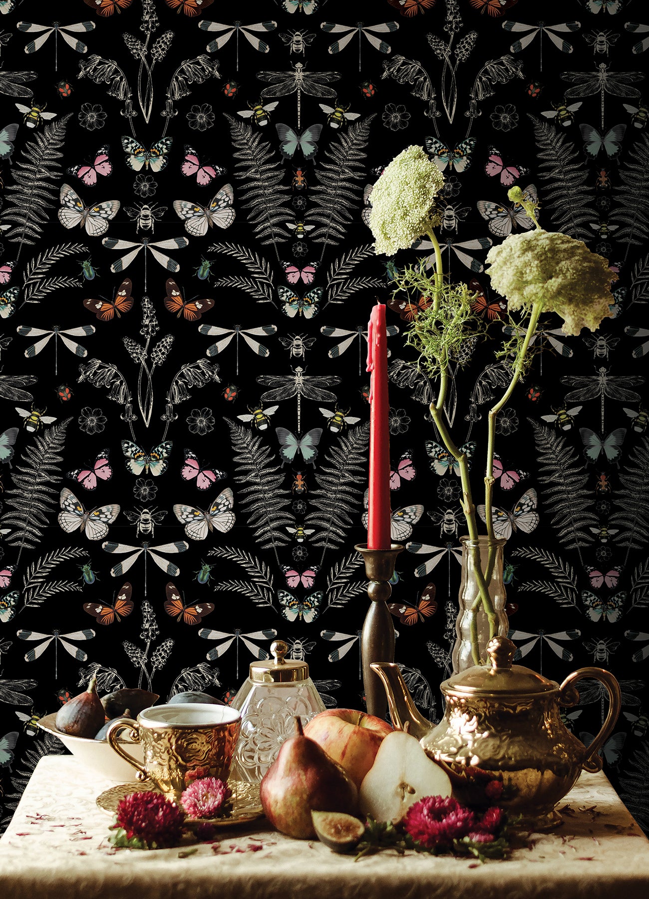 Hidden Treasures Peel and Stick Wallpaper in a room setting