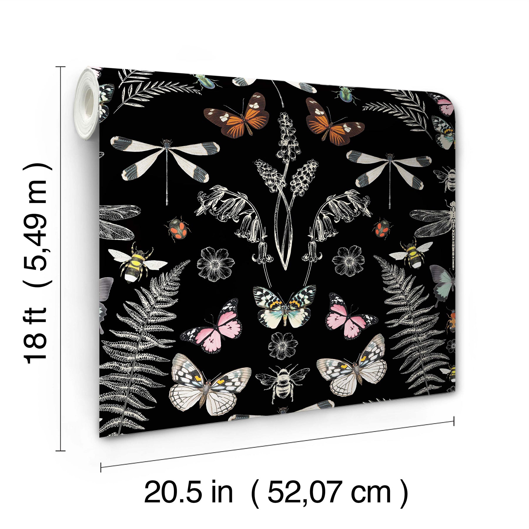 Hidden Treasures Peel and Stick Wallpaper - dimensions
