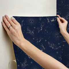 Zodiac Dreams Peel and Stick Wallpaper - peel and stick
