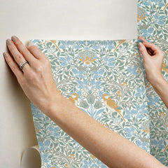 Garden Aviary Peel and Stick Wallpaper - how to stick