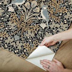Garden Aviary Peel and Stick Wallpaper - how to peel