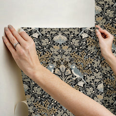 Garden Aviary Peel and Stick Wallpaper - how to stick