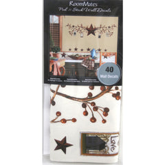 Country Stars & Berries Wall Decals - packaging