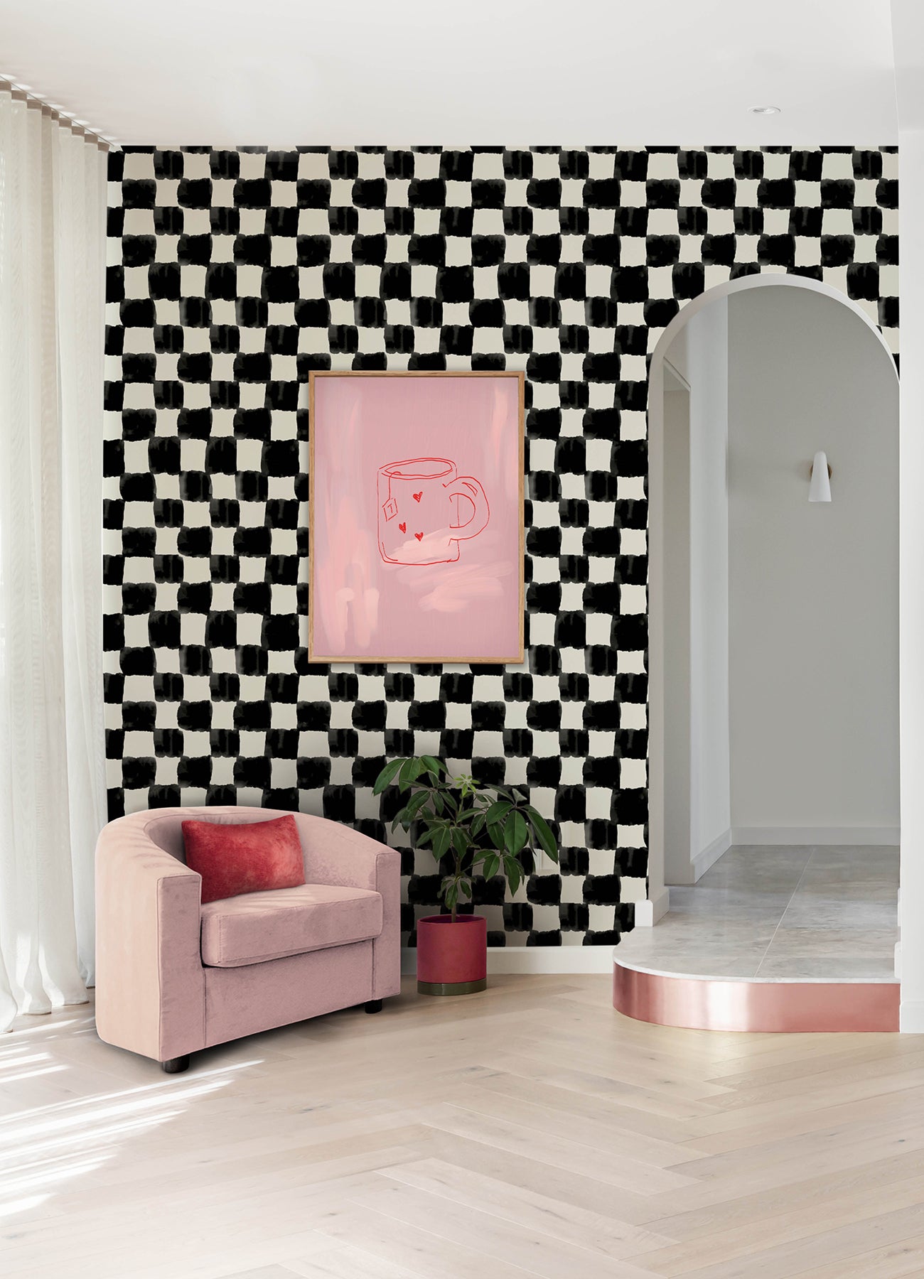 RMK12772PLW wallpaper in a room setting