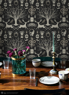 RMK12781PLW Peel and Stick Wallpaper in a room setting