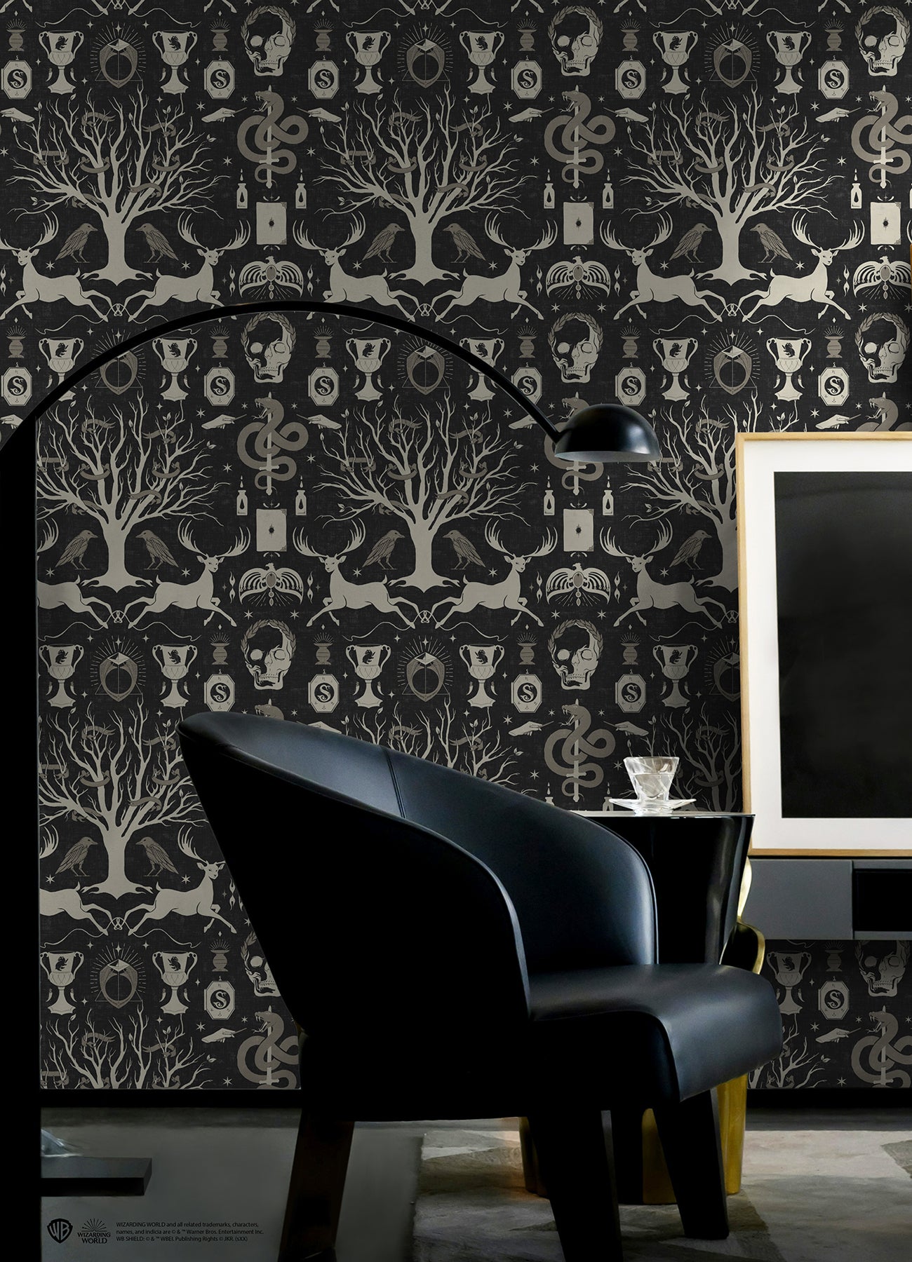RMK12781PLW Peel and Stick Wallpaper in a room setting