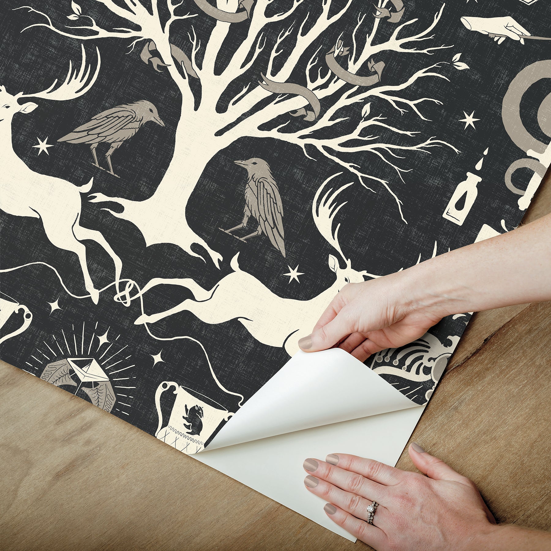 RMK12781PLW Peel and Stick Wallpaper - how to peel