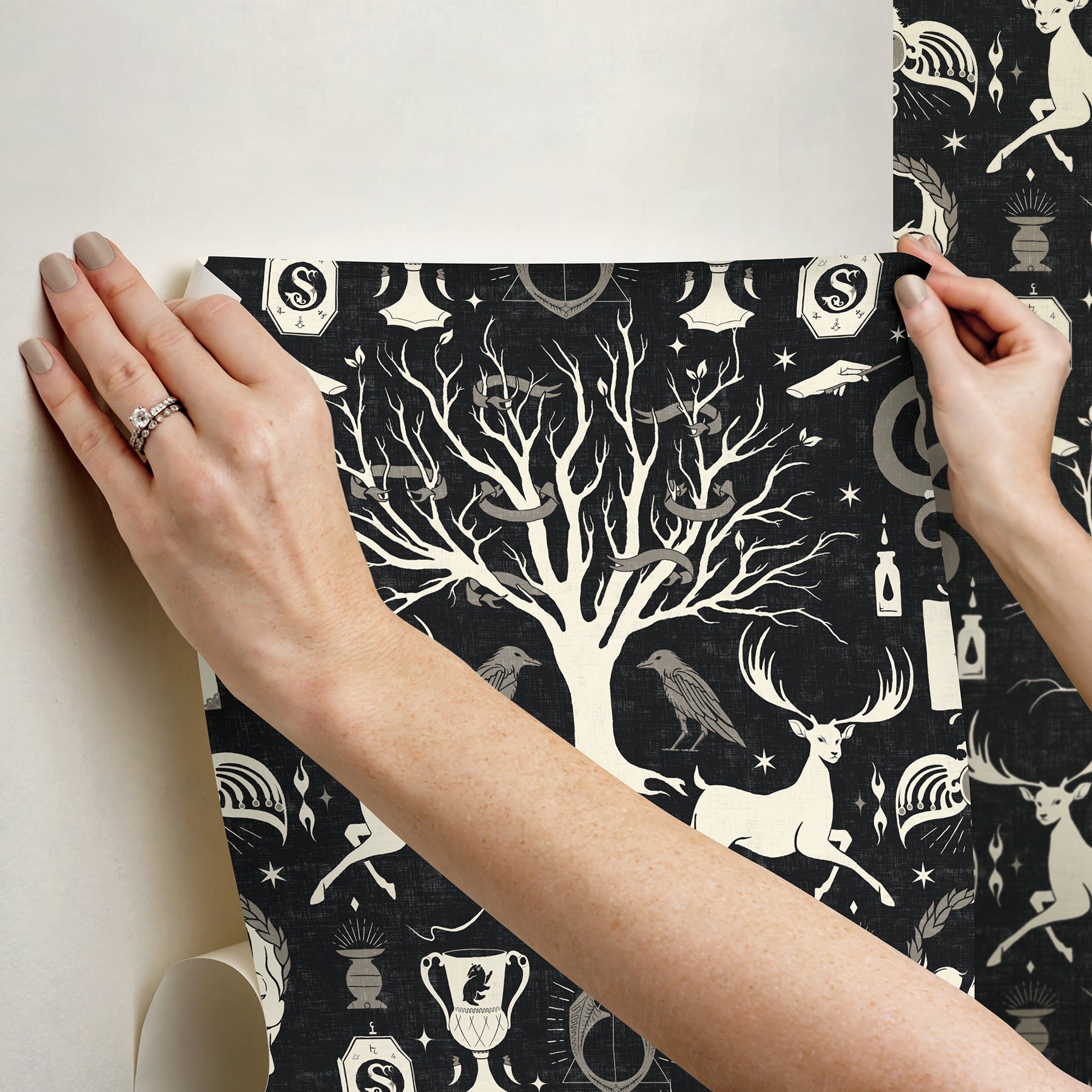 RMK12781PLW Peel and Stick Wallpaper - how to stick