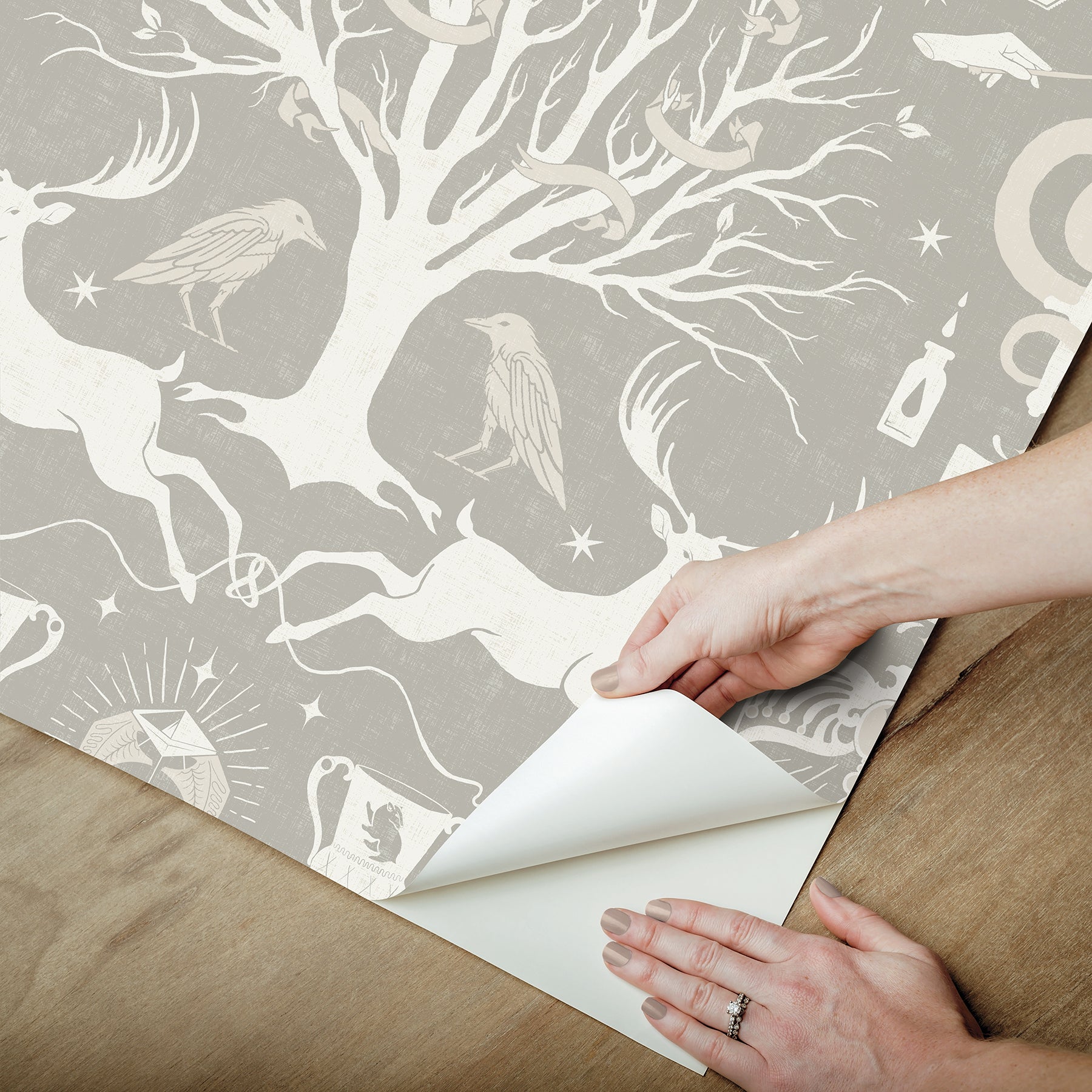 RMK12782PLW Peel and Stick Wallpaper - how to peel