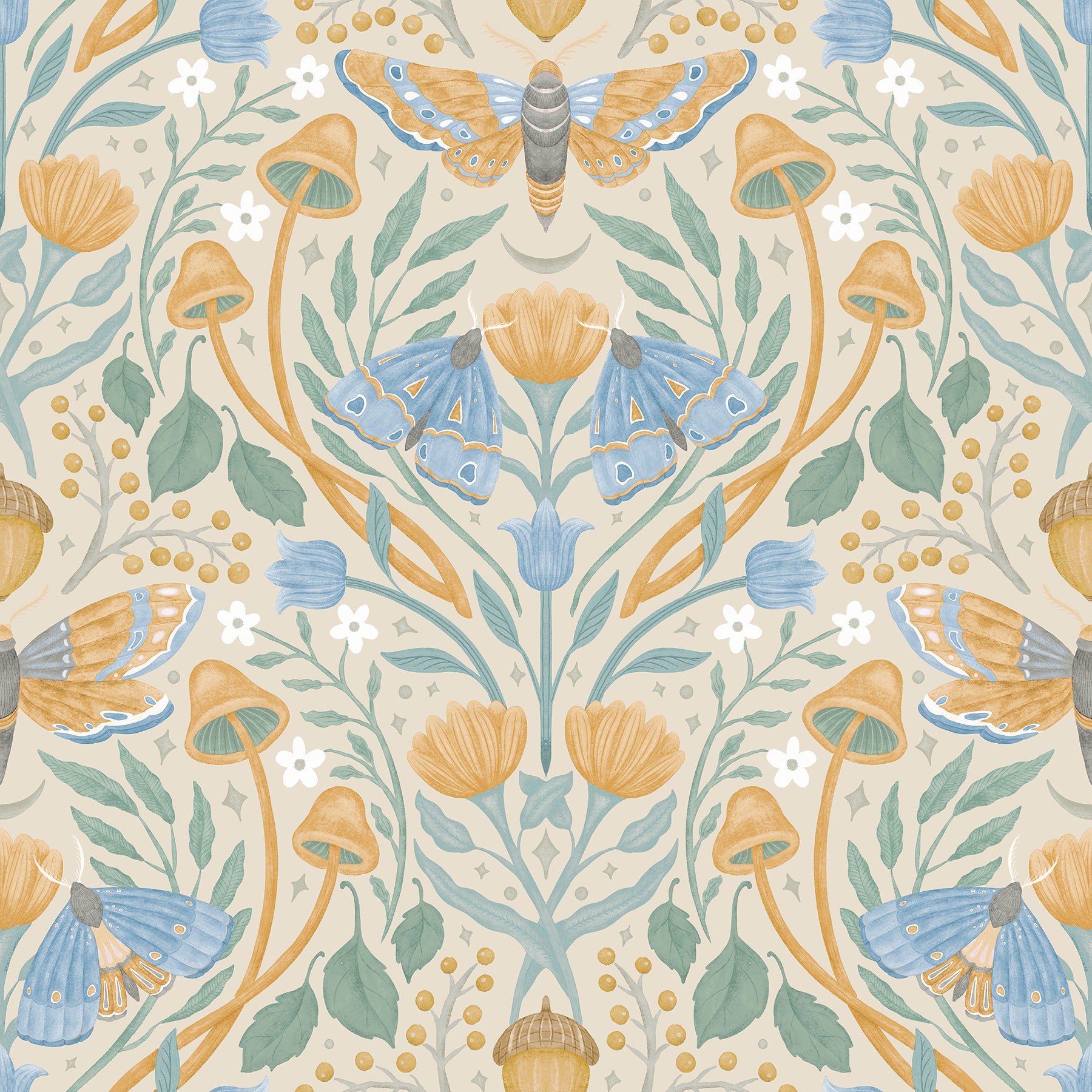 Enchanted Forest Damask Peel and Stick Wallpaper by WallPops