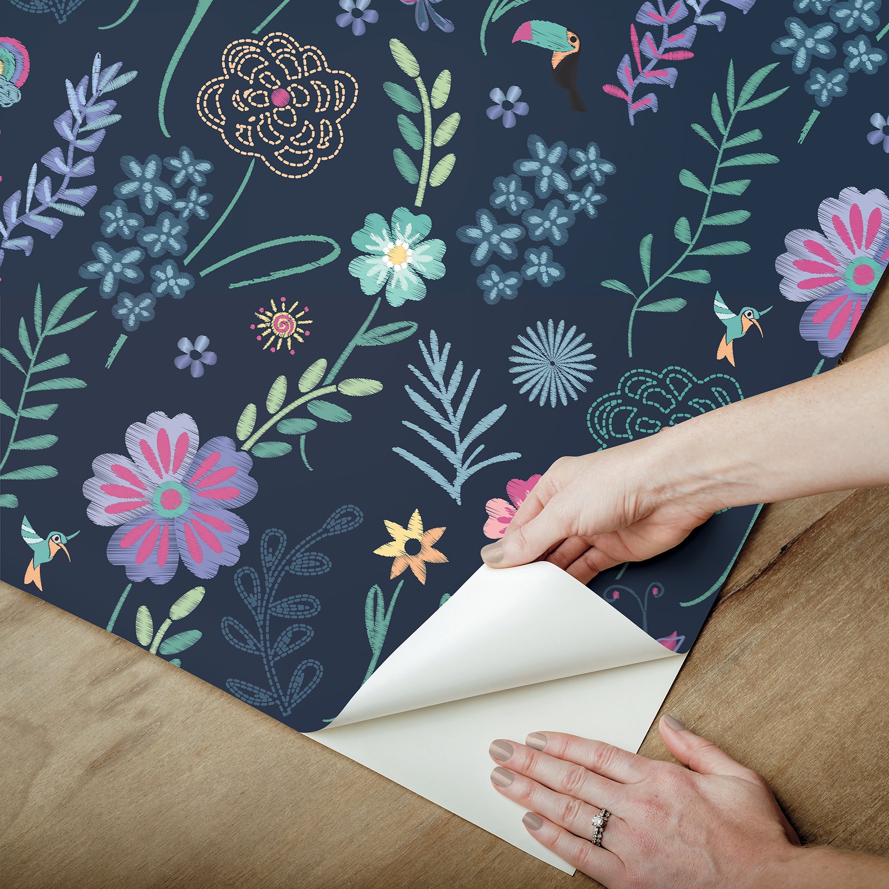 Disney Peel and Stick Wallpaper - how to peel