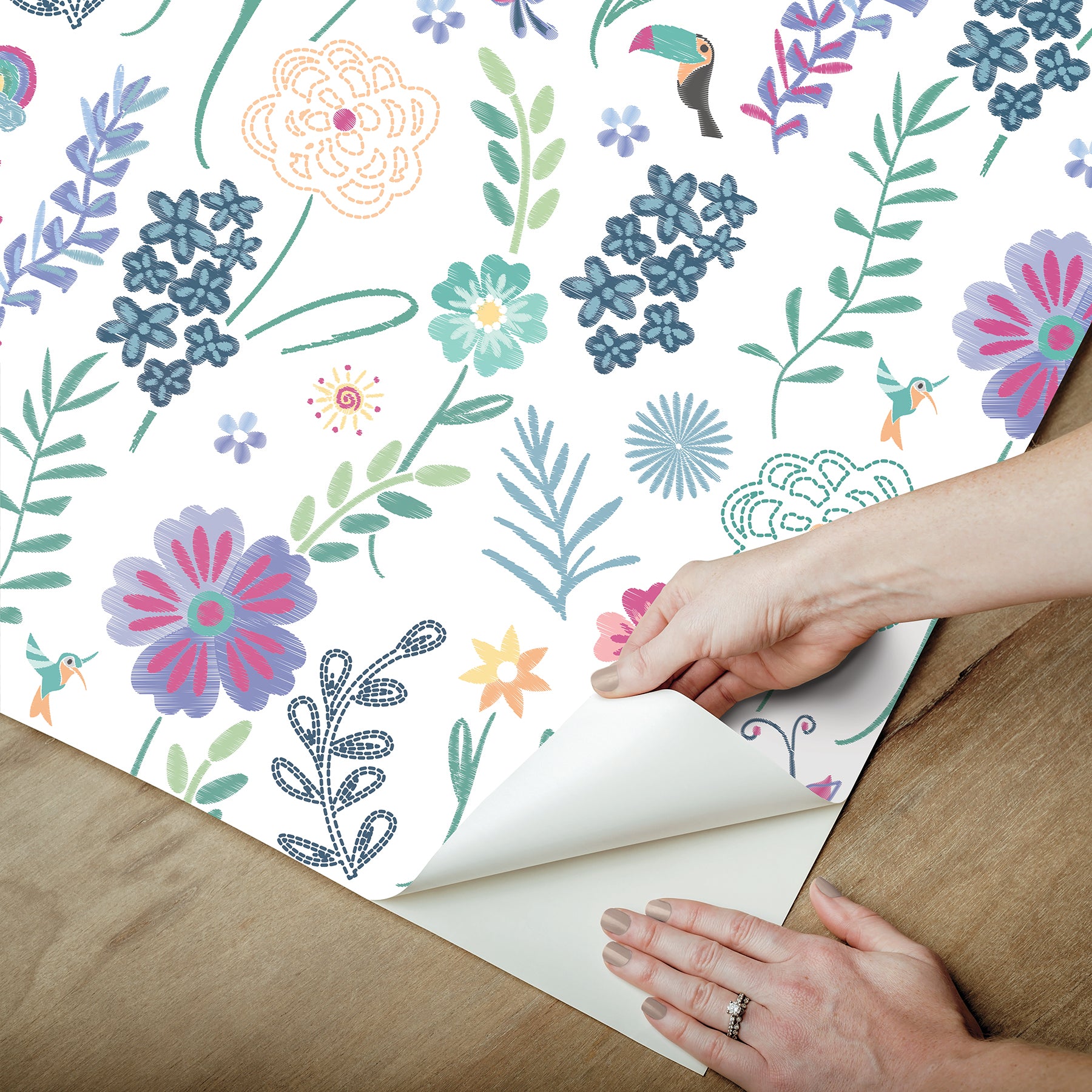 Disney Peel and Stick Wallpaper - how to peel