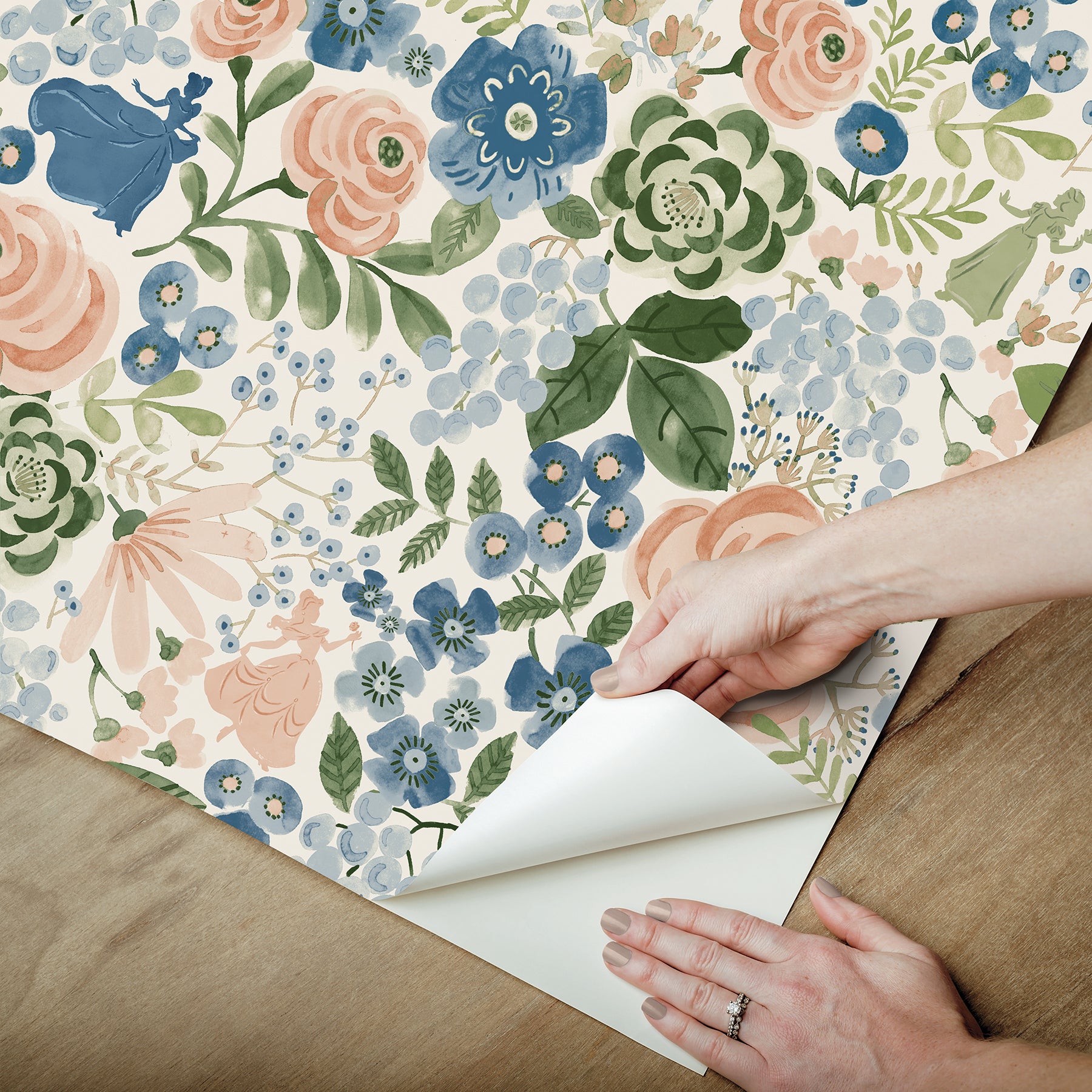 Disney2 Peel and Stick Wallpaper - how to peel