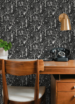 Forest PS Wallpaper in a room setting