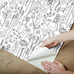 Disney Peel and Stick Wallpaper - how to peel