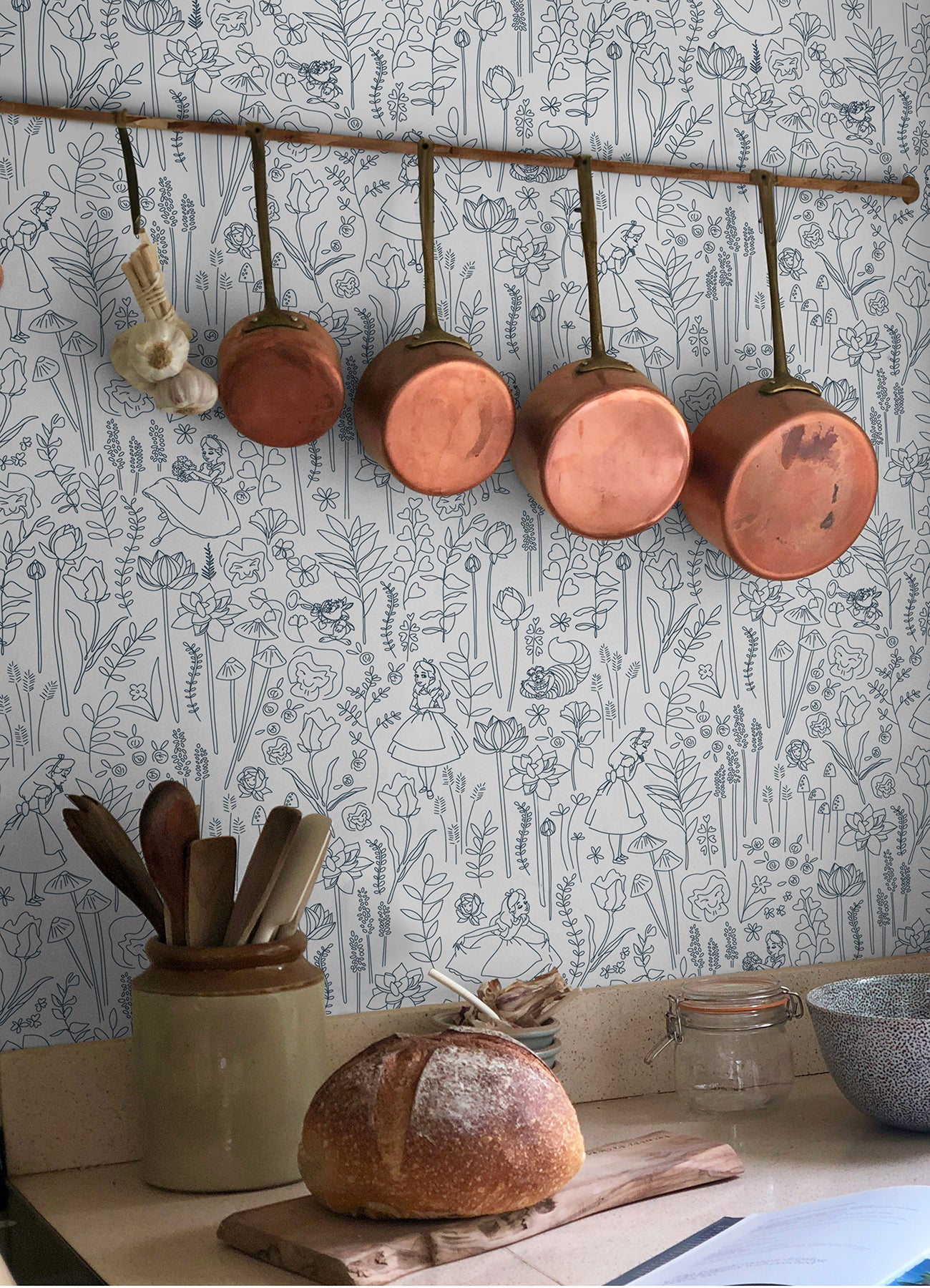 Disney Peel and Stick Wallpaper in a room setting
