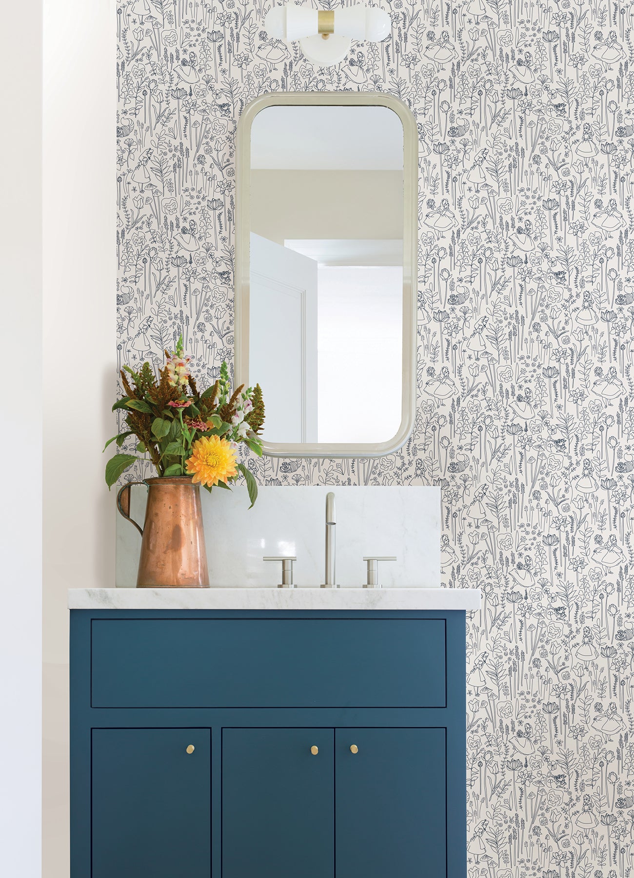 Disney Peel and Stick Wallpaper in a room setting