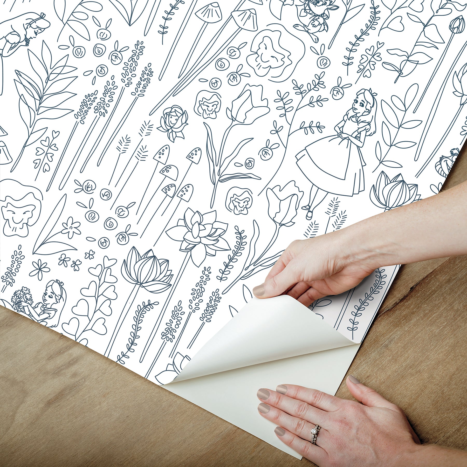 Disney Peel and Stick Wallpaper - how to peel