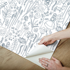Disney Peel and Stick Wallpaper - how to peel
