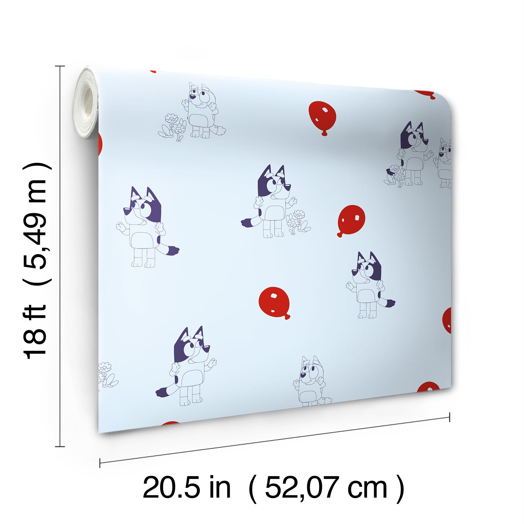 Bluey Keepy Uppy Peel and Stick Wallpaper