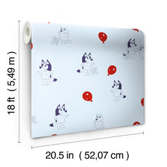 Bluey Keepy Uppy Peel and Stick Wallpaper