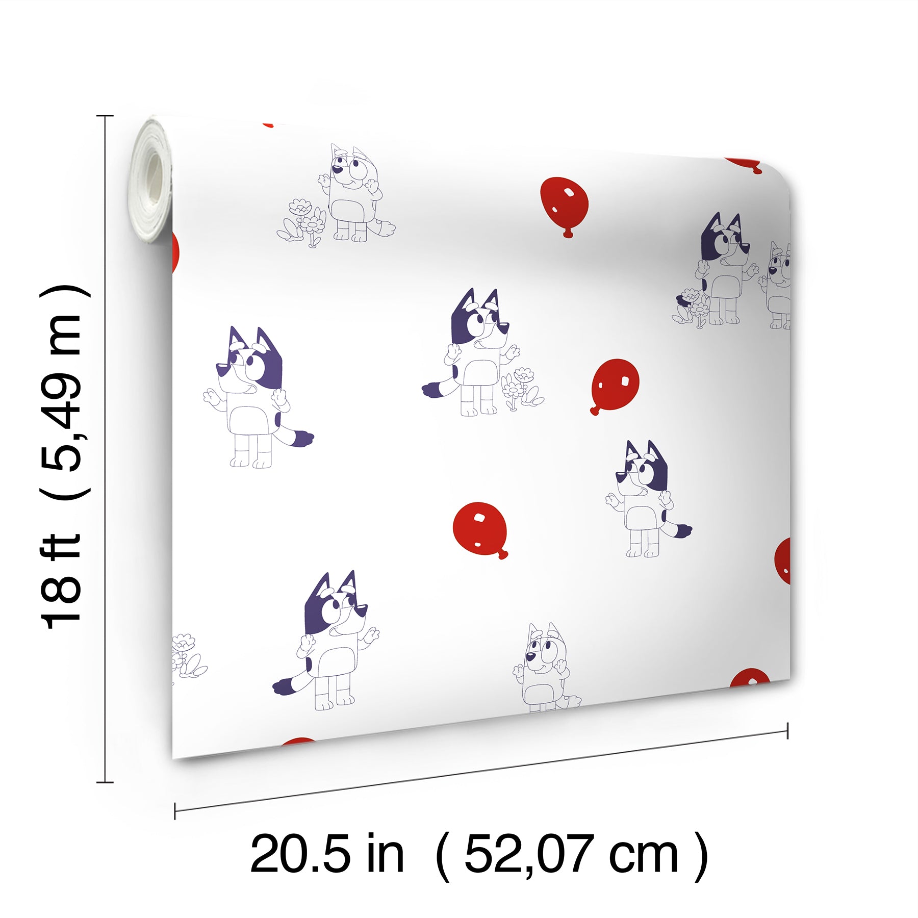 Bluey Keepy Uppy Peel and Stick Wallpaper