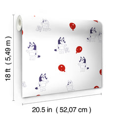 Bluey Keepy Uppy Peel and Stick Wallpaper