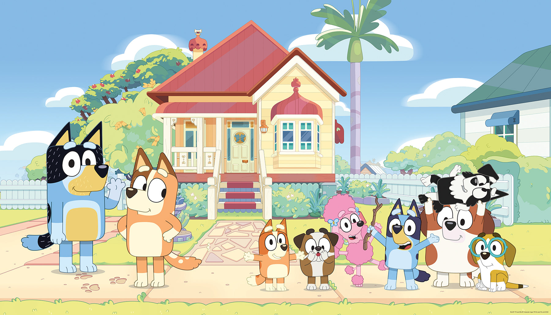 Bluey Friends & Family P&S Wall Murals by WallPops