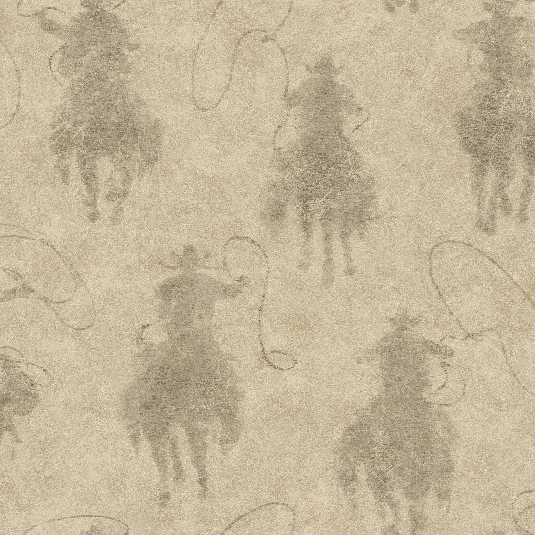 Yellowstone Stockman Silhouette P&S Wallpaper by WallPops