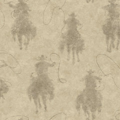 Yellowstone Stockman Silhouette P&S Wallpaper by WallPops