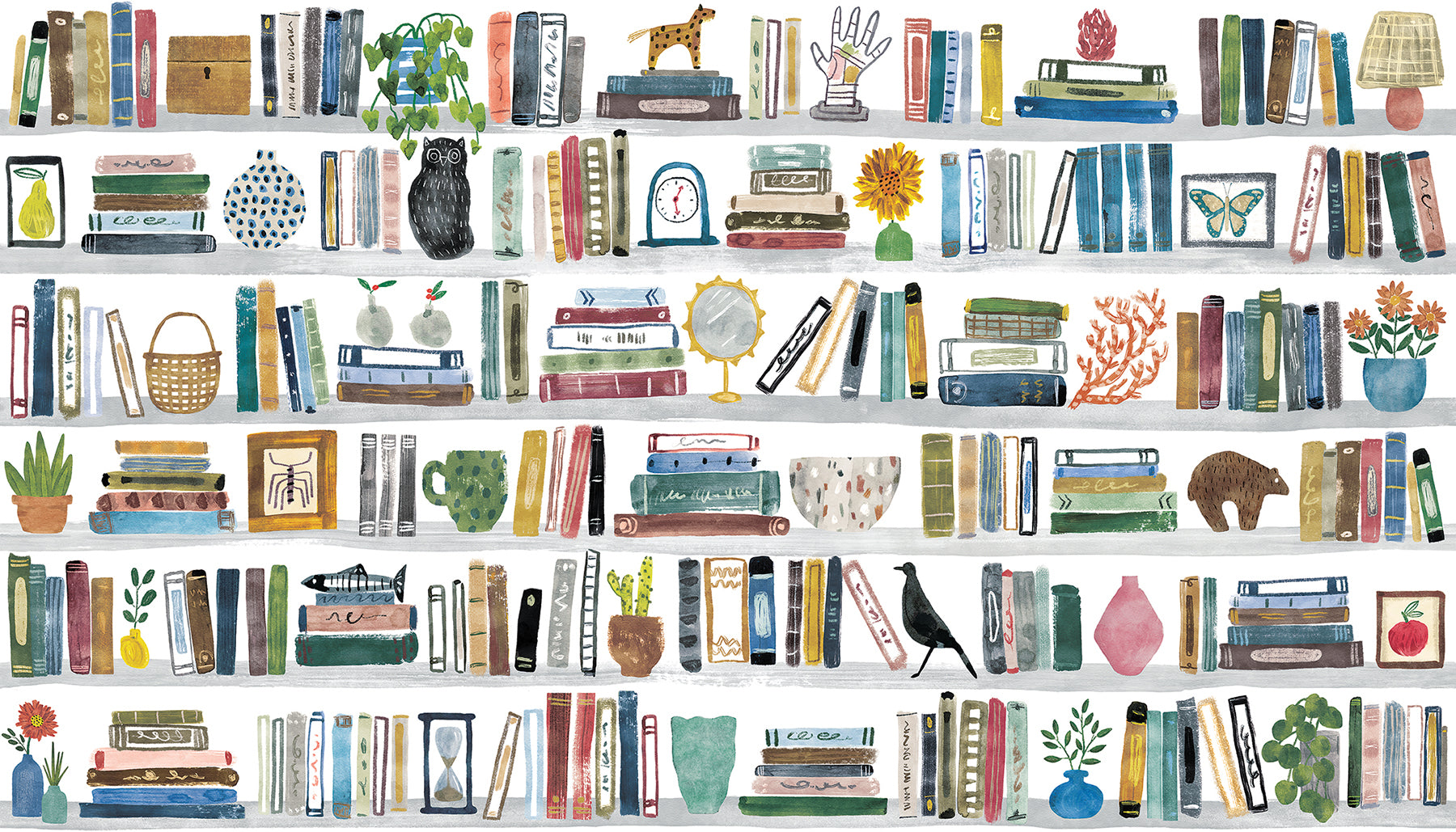 Library Peel & Stick Wall Murals