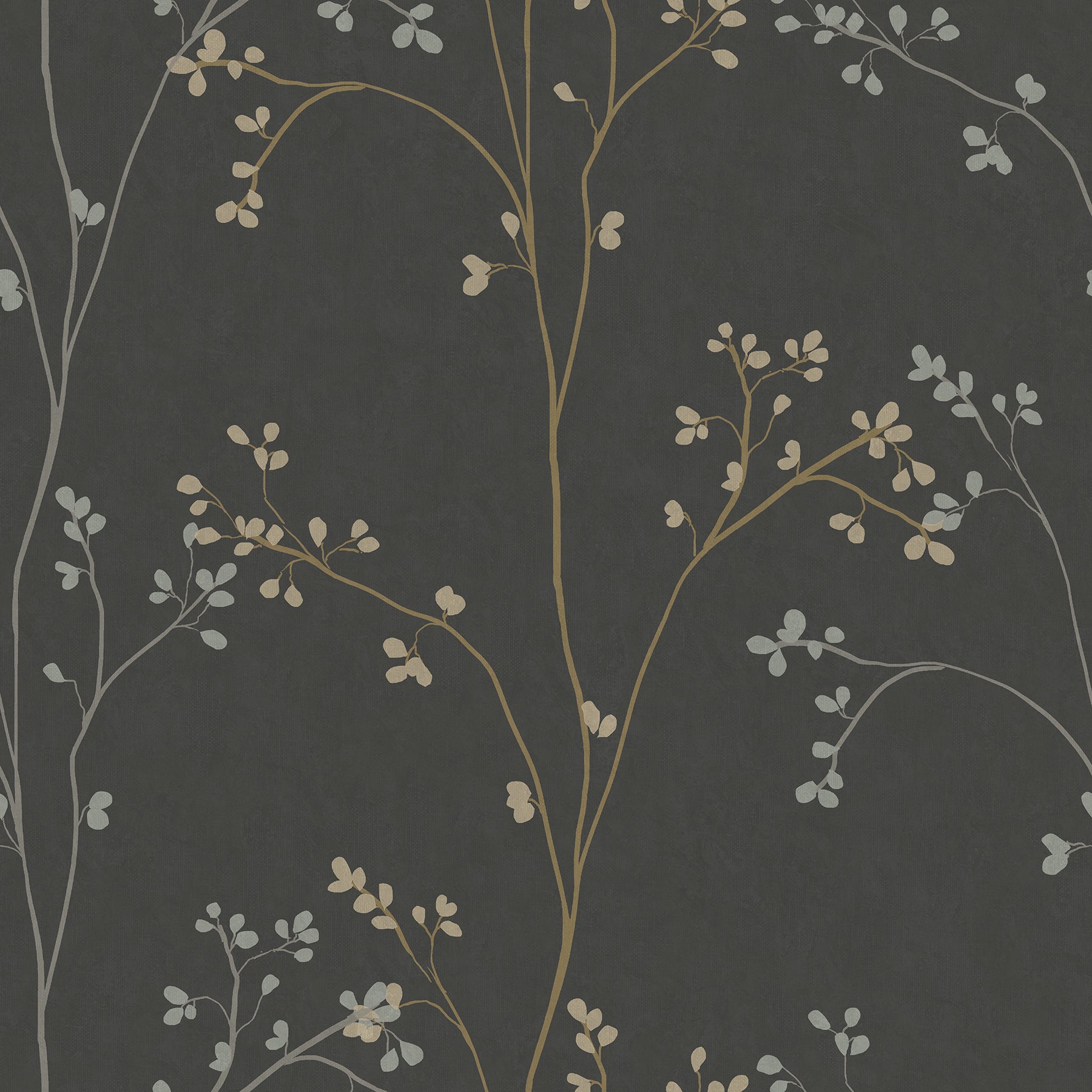 Blossom Stripe Black Peel & Stick Wallpaper by WallPops