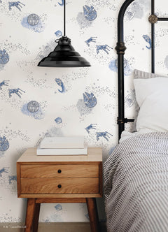 RMK12815PL peel and stick wallpaper in a room setting