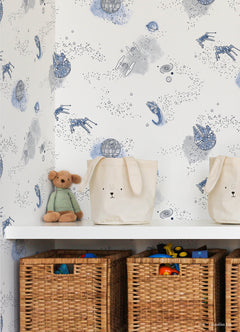 RMK12815PL peel and stick wallpaper in a room setting