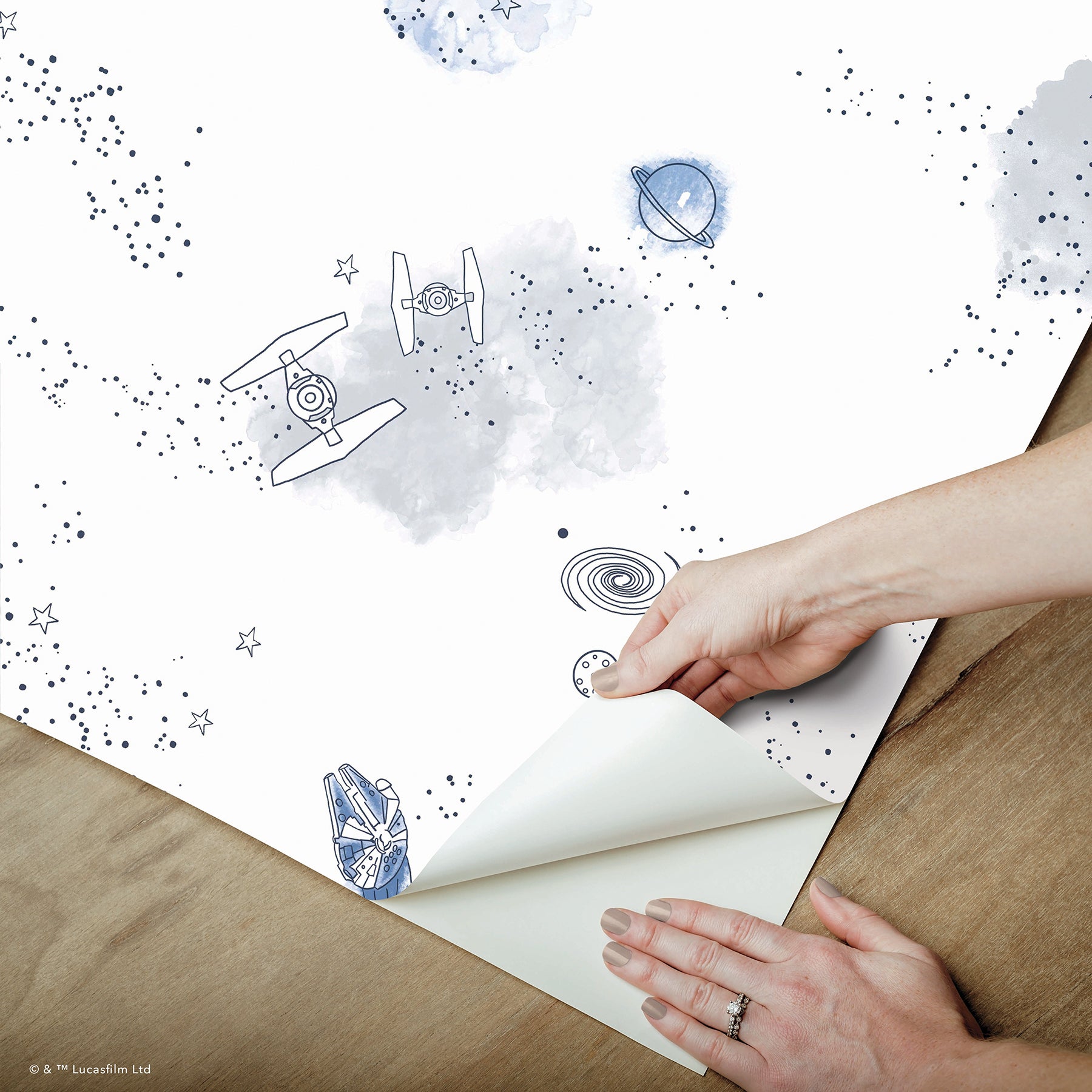 RMK12815PL peel and stick wallpaper - how to peel