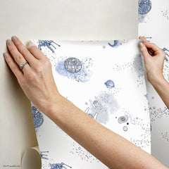 RMK12815PL peel and stick wallpaper - how to stick