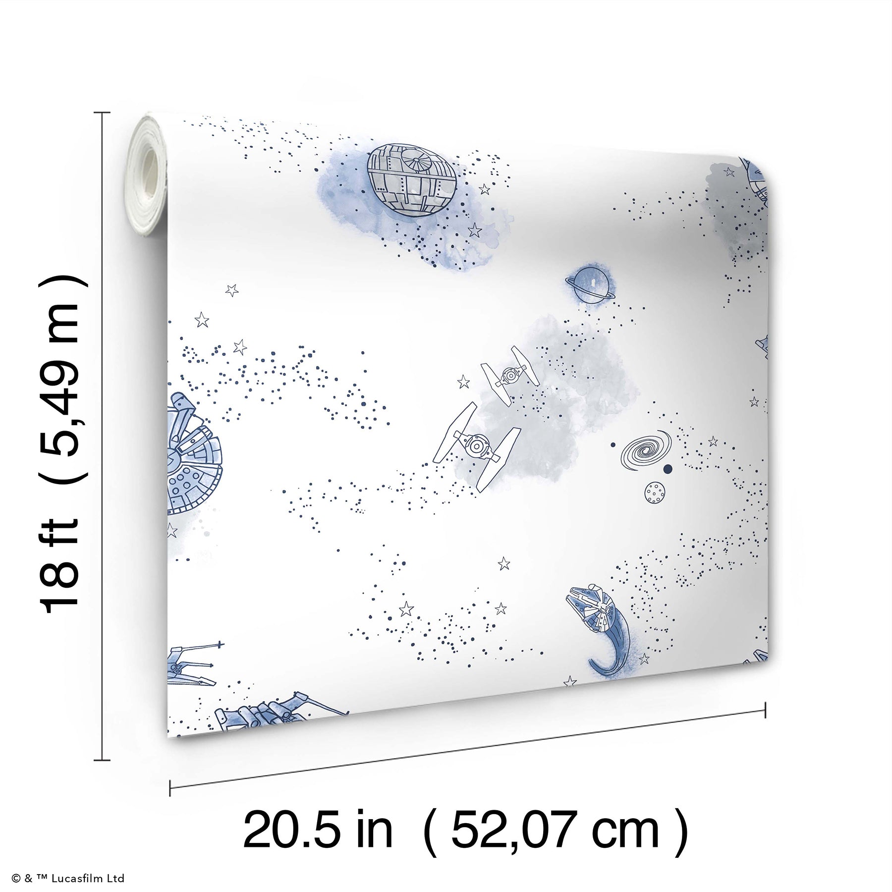 RMK12815PL peel and stick wallpaper - dimensions