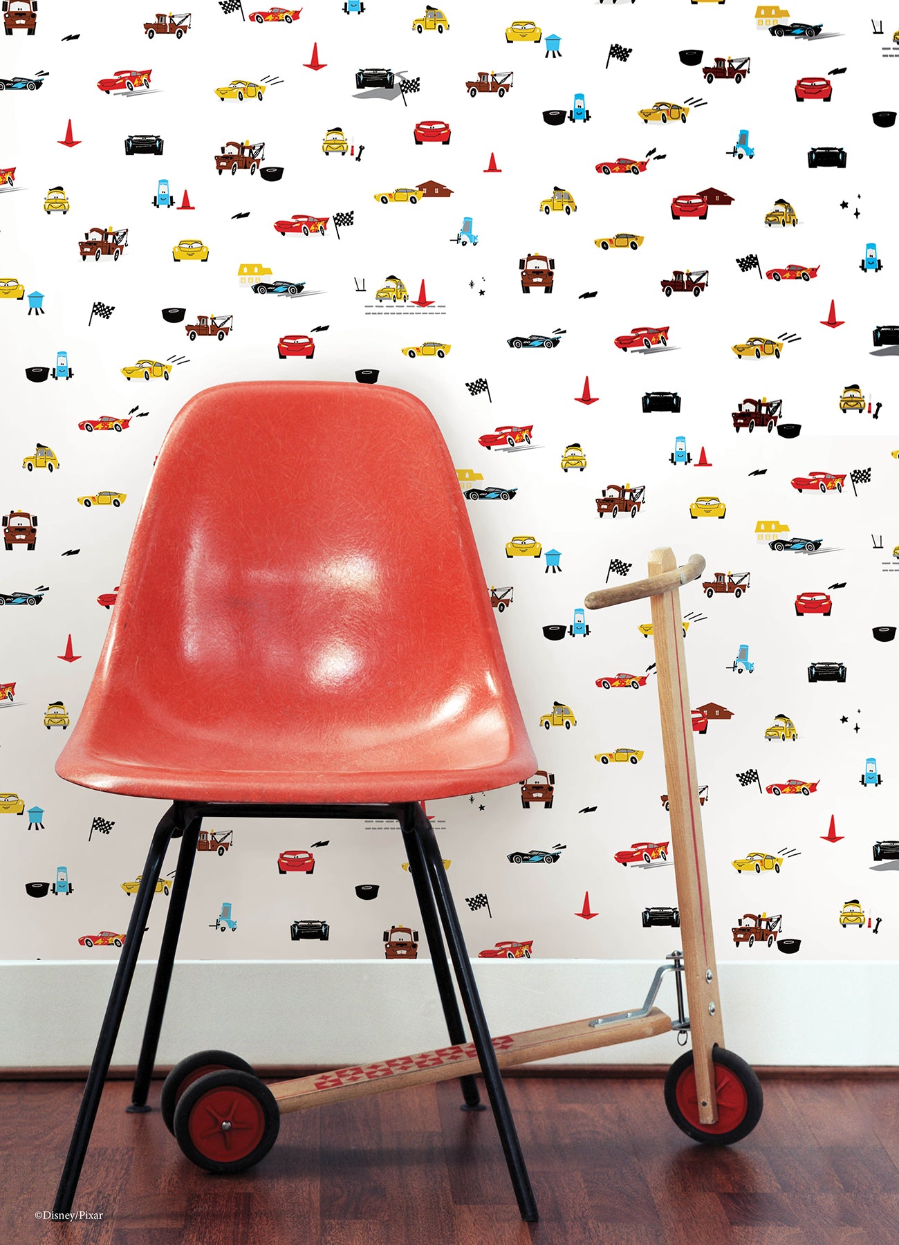 Disney Peel and Stick Wallpaper in a room setting