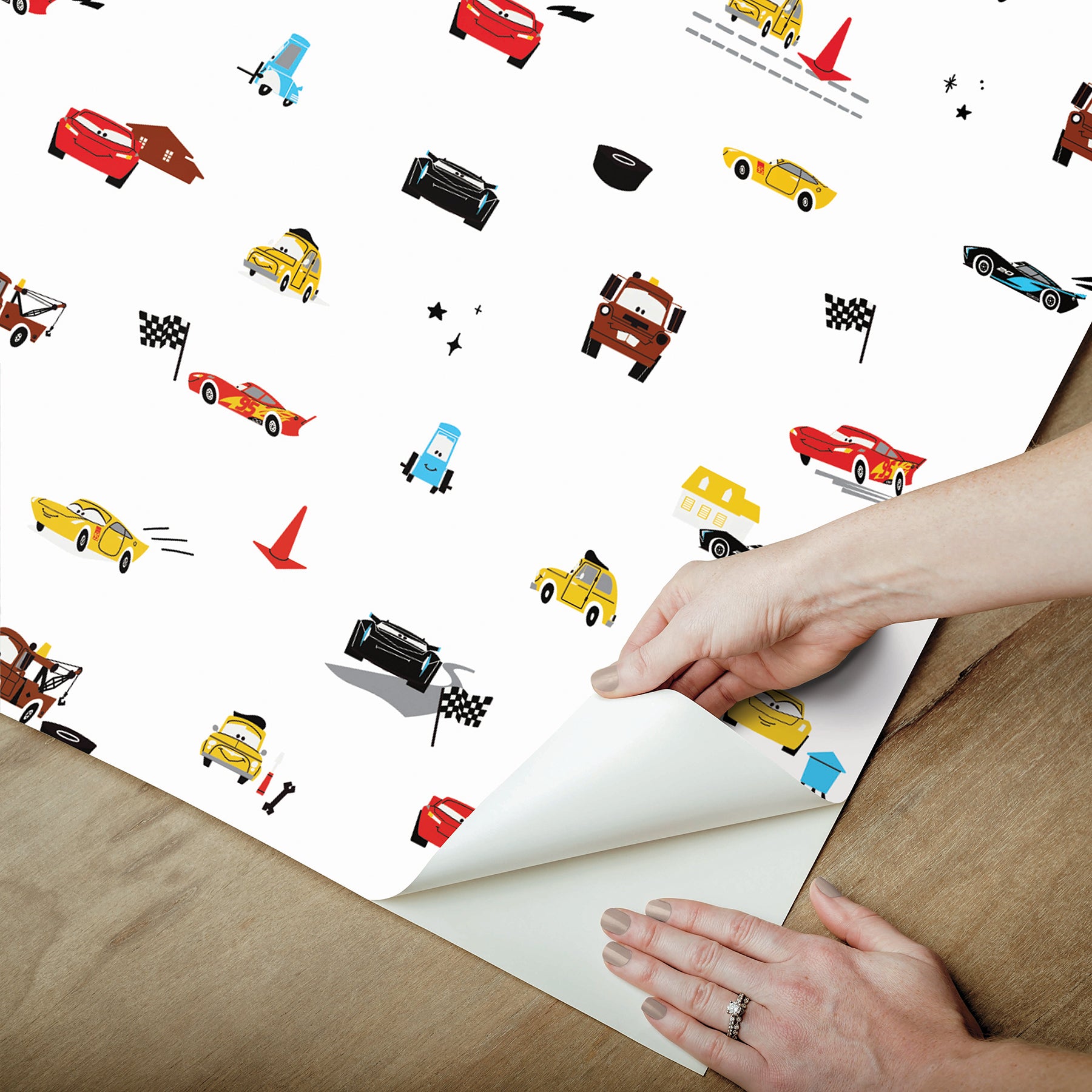 Disney Peel and Stick Wallpaper - how to peel