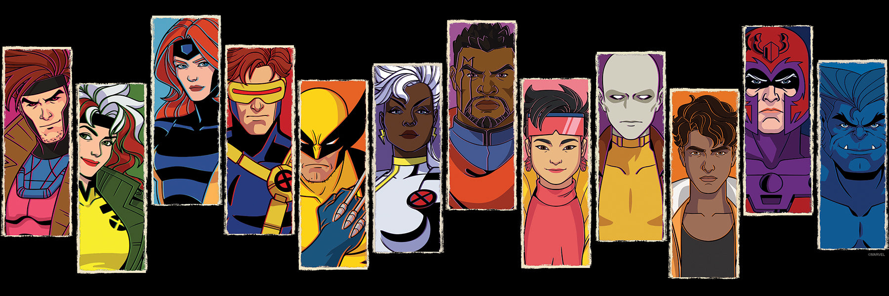 Marvel's X-MEN ‘97 Character Portraits Borders by WallPops
