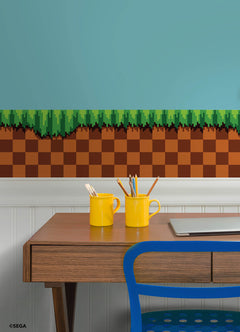 Sonic The Hedgehog Green Hill Borders in a room setting