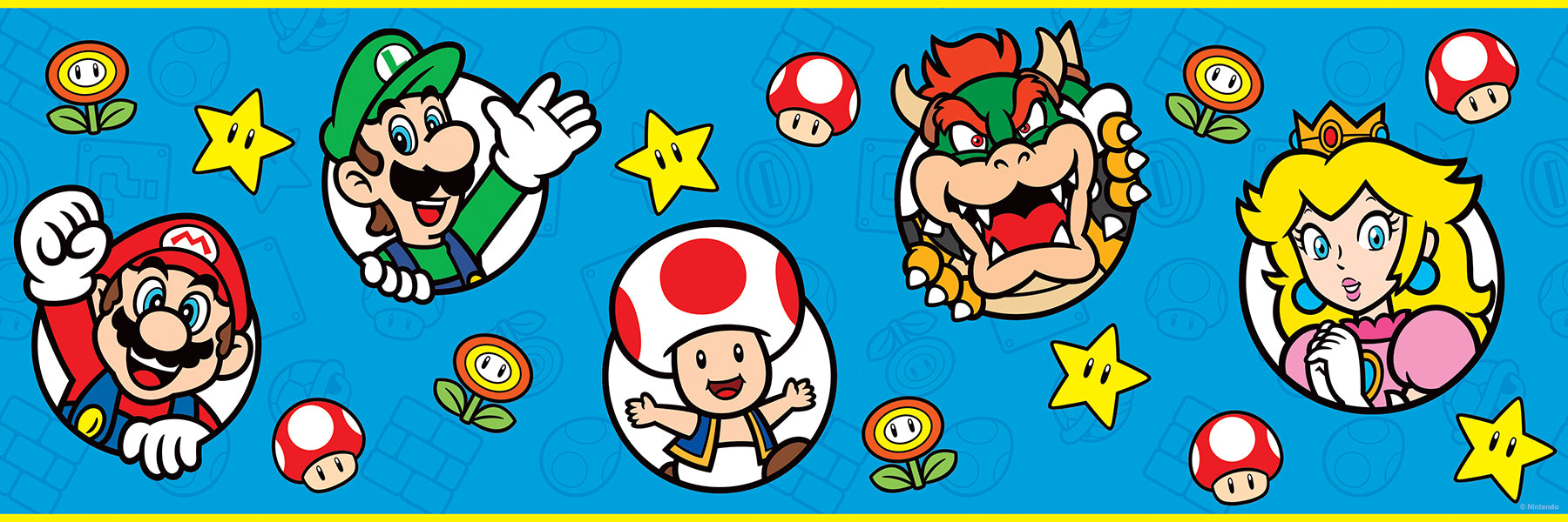 Nintendo Super Mario Characters Borders by WallPops