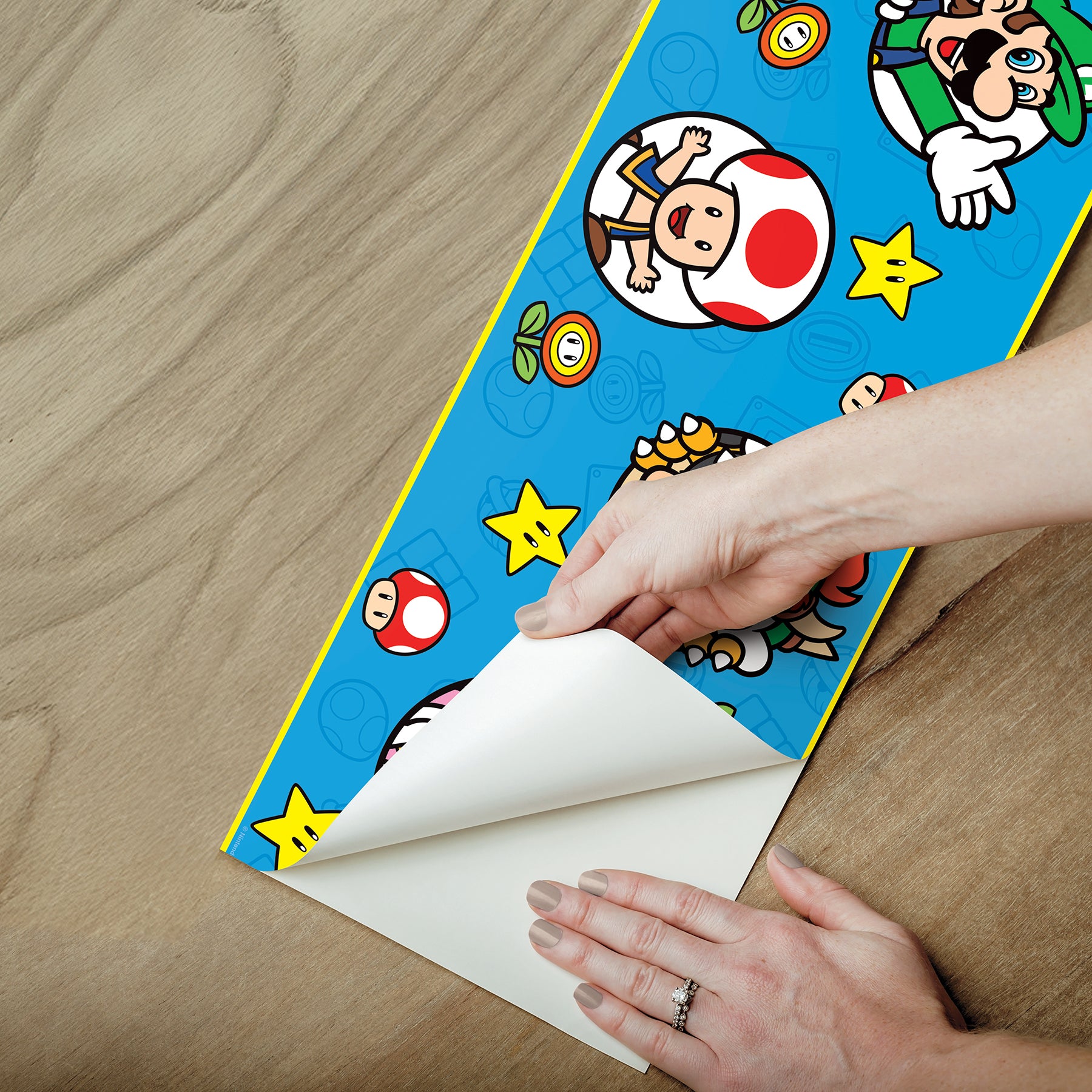Nintendo Super Mario Characters Borders - how to peel
