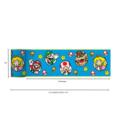 Nintendo Super Mario Characters Borders - dimensions