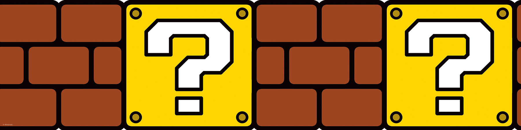 Nintendo Super Mario Question Block Borders by WallPops