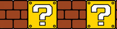 Nintendo Super Mario Question Block Borders by WallPops