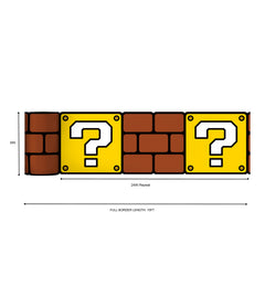 Nintendo Super Mario Question Block Borders - dimensions