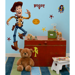 Toy Story Woody Giant Wall Decals in a room setting