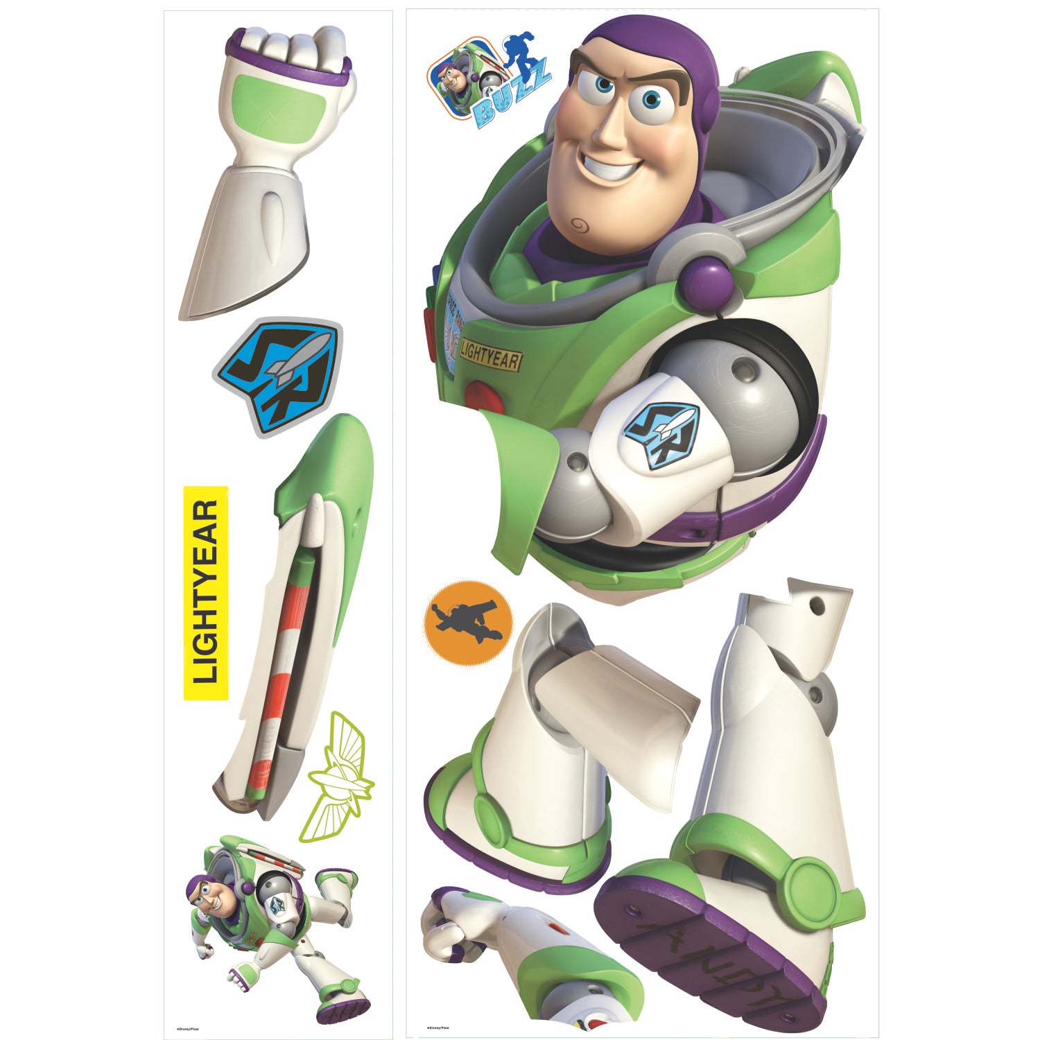 Toy Story Buzz Giant Wall Decals - panels